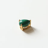 A malachite stone pendant in 18k gold plated silver.
