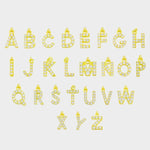 Initial pendants in 18k gold plated silver. The pendants are designed in the shape of letters of the alphabet, made with a luxurious gold material. Each pendant features a unique initial, adding a personal touch and customization to the jewelry. The gold color adds a touch of elegance and sophistication. They can be worn individually or layered with other pendants and necklaces for a trendy and personalized look.