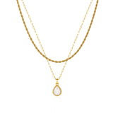 Moonstone Layered Set — Fine Chain