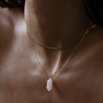 rose quartz crystal, rose quartz necklace, love healing stones, heart chakra crystals, self-love crystals