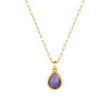 Amethyst Clarity Necklace - Fine Chain