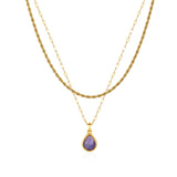 Amethyst Layered Set — Fine Chain