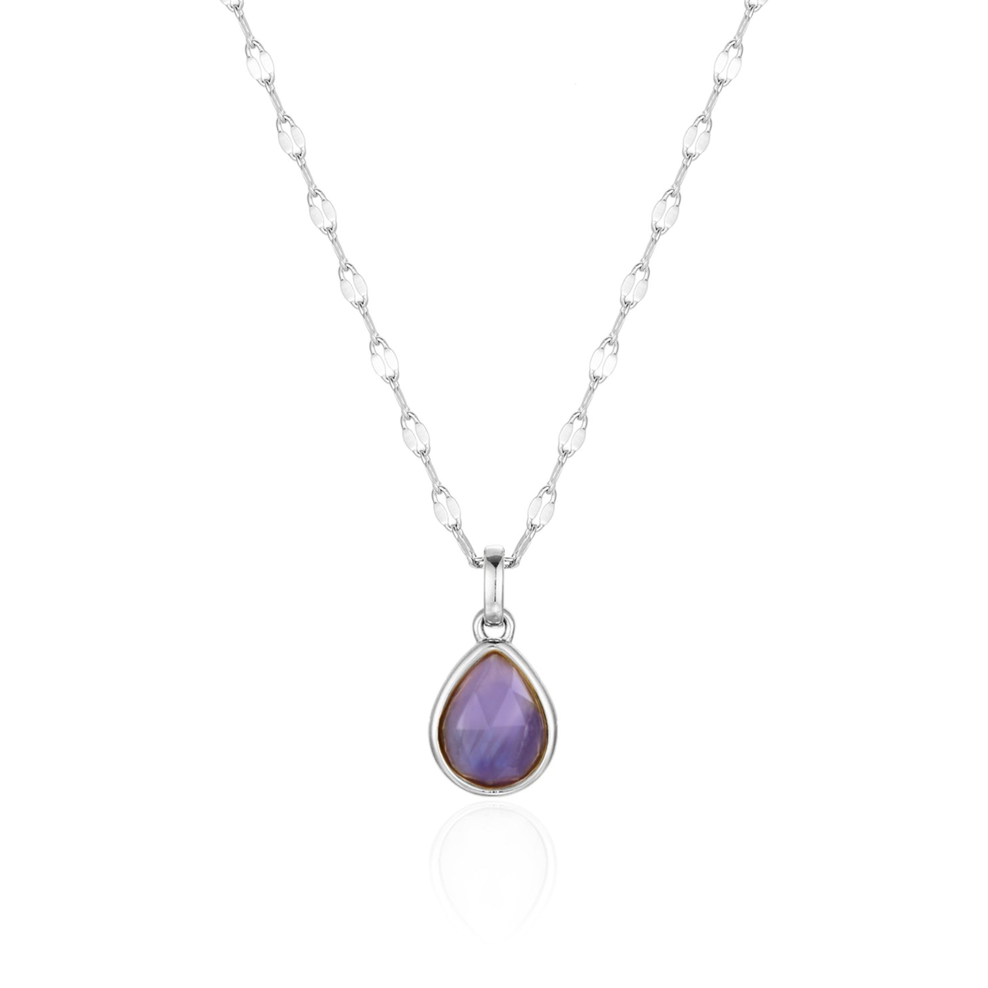 Amethyst Clarity Necklace - Fine Chain