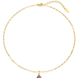 Amethyst Clarity Necklace – Dainty Mirror Chain