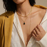 Labradorite Intuition Necklace – Dainty Mirror Chain