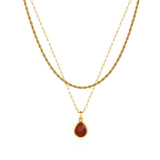 Carnelian Layered Set — Fine Chain