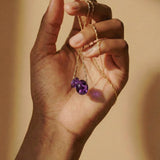 Amethyst Gemstone Charm