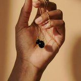 Black Obsidian Gemstone Charm