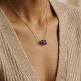 Amethyst Gemstone Charm