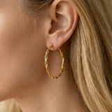 Twisted Hoop Earrings