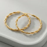 Twisted Hoop Earrings