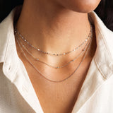 Silver Slim Rollo Chain