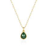 Malachite Transformation Necklace - Fine Chain