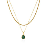 Malachite Layered Set — Fine Chain