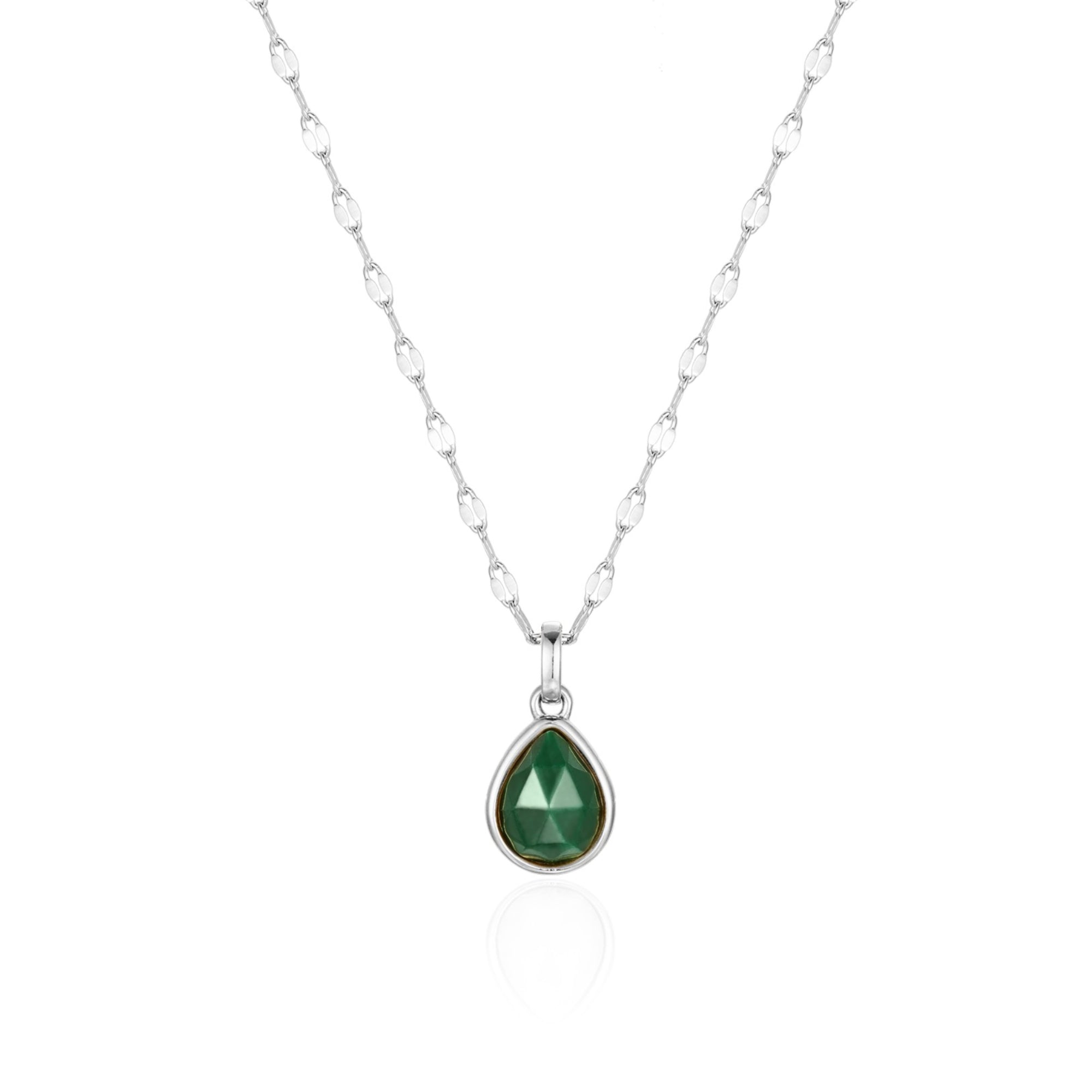 Malachite Transformation Necklace - Fine Chain
