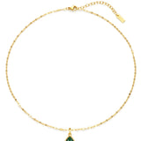 Malachite Transformation Necklace – Dainty Mirror Chain