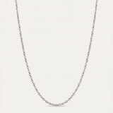 Silver Slim Rollo Chain