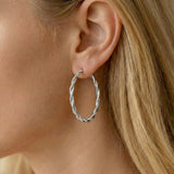 Twisted Hoop Earrings