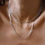 Silver Slim Rollo Chain