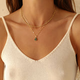Labradorite Layered Set — Fine Chain