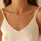 Rose Quartz Love Necklace - Fine Chain