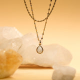 Moonstone Intuition Necklace - Fine Chain